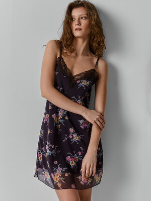 MARK FORMELLE Сорочка 590570 572406 цветы на коричневом