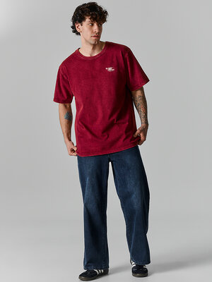 MARK FORMELLE Футболка 590633 111875 ACID WASH портвейн +печать