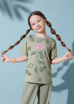 CLEVER Футболка 590720 867432/17кд_п хаки