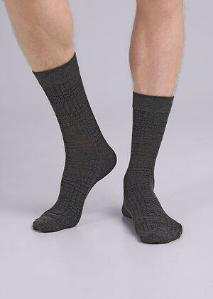 CLEVER Носки 590769 К3402Л меланж т.серый