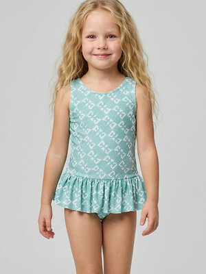 PLAYTODAY Купальник 590830 12622521 белый,светло-зеленый