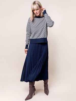 VILATTE Юбка 590875 D26.448 темно-синий