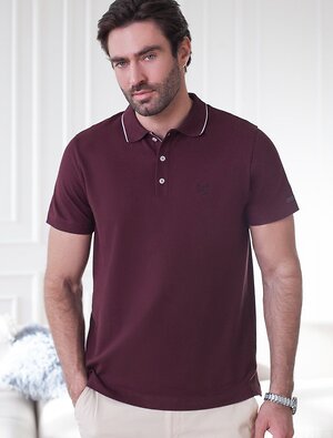 VILATTE Футболка 590891 U49.057 бургунди