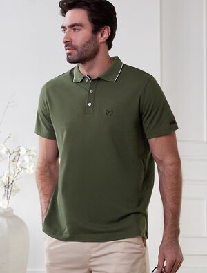 VILATTE Футболка 590893 U49.057 т.оливковый