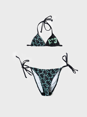 PLAYTODAY Купальный костюм 591037 12621435 черный,светло-зеленый,черный