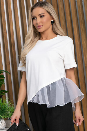 LT Collection Блуза 591118 Б15390-7М белый