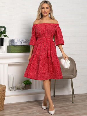 LT Collection Платье 591137 П15524-8М красный