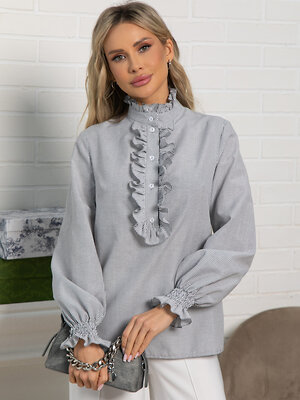 LT Collection Блуза 591154 Б15622-54М серый