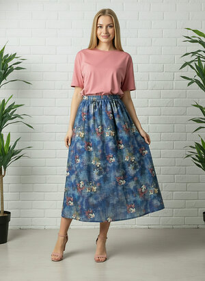 LT Collection Юбка 591156 Ю15574-10М синий