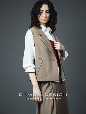 DIMMA Жилет 591105 2678 Табачный