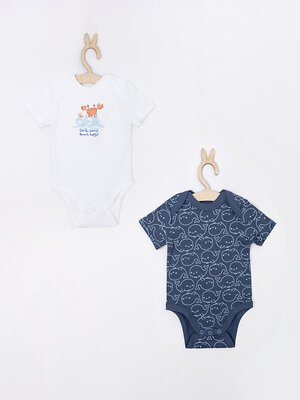 MARK FORMELLE Боди детское 591281 13015-2 белый +киты на синем