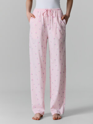 MARK FORMELLE Брюки 591313 532410 вишенки на розовой полоске