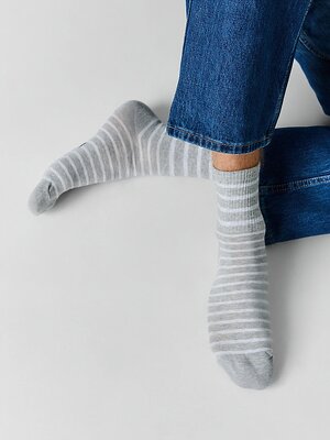 MARK FORMELLE Мужские носки 591426 106K-3583 серый меланж