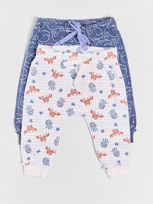 MARK FORMELLE Ползунки 591437 85113-1-2 крабики и медузы на полоске +киты на синем