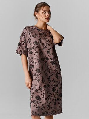 MARK FORMELLE Сорочка 591463 572415 цветы на коричневом