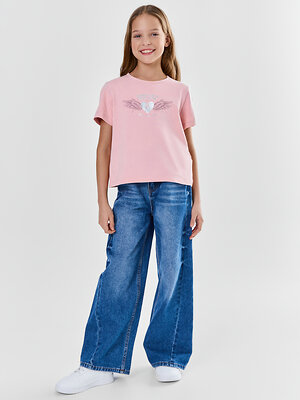 MARK FORMELLE Футболка 591556 117946 ACID WASH сиреневый +печать