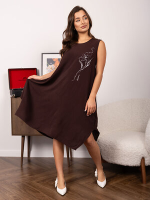 Текс-плюс Платье 591745 00-00247523 Коричневый