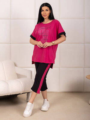 Текс-плюс Костюм 591758 00-00247256 Черный,брусничный