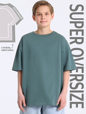 Апрель Футболка 591853 1ПДФК5011001 серо-зеленый