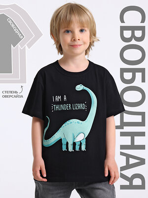 Апрель Футболка 591864 1ПДФК5078001 черный