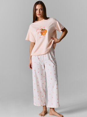 MARK FORMELLE Комплект 592224 592600 нежно -розовый +персики на н.розовой полоске