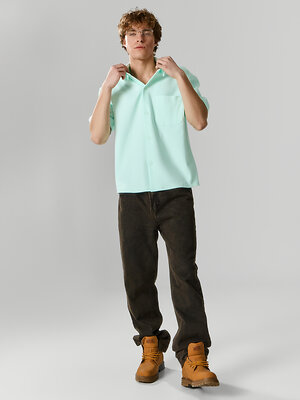 MARK FORMELLE Рубашка 592268 111945 голубой опал