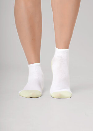 CLEVER Носки 592366 Д5606 белый/св.зелёный