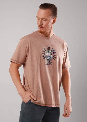 CLEVER Футболка 592448 562527/17о maxi(макси)_п св.коричневый