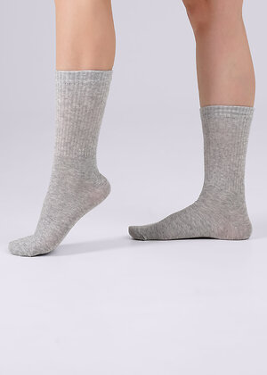 CLEVER Носки 592489 S240 меланж серый