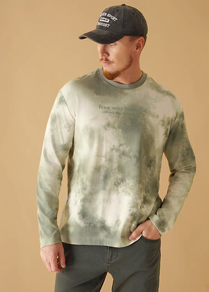 CLEVER Джемпер 592497 452613/05ккн maxi(макси)_п серый/т.зелёный