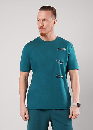 CLEVER Футболка 592588 562650/19кд maxi(макси)_п2 т.зелёный