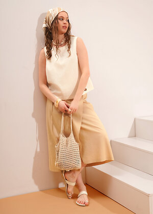 CLEVER Юбка 592590 263291/206лв т.бежевый