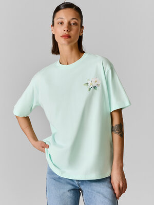 MARK FORMELLE Футболка 592626 112678 голубой опал +печать