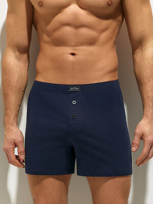 Omsa Трусы 592760 OmB 1243-1 Шорты-Боксеры муж. с закр.резинкой, CO Blu Notte (Синий)