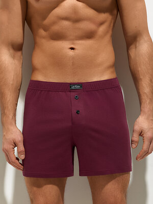 Omsa Трусы 592768 OmB 1243-1 Шорты-Боксеры муж. с закр.резинкой, CO Bordo (Бордовый)