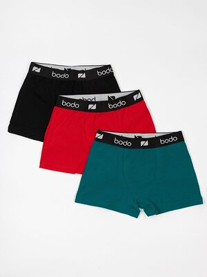 Bodo Трусы 592805 50-21MU черный/изумрудный/  красный