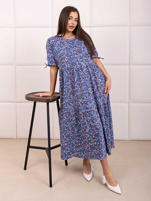 Текс-плюс Платье 592825 00-00248279 Синий,серый