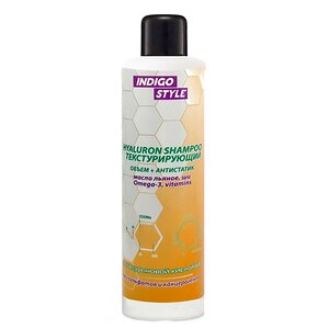 Indigo Style Текстурирующий шампунь для объема с гиалуроновой кислотой, 1000 мл 592915 17122 