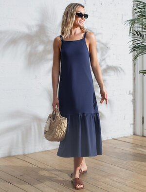 VILATTE Платье 592974 D42.126 т.синий