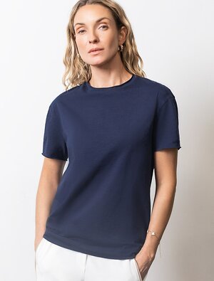 VILATTE Футболка 592995 D49.163 т.синий