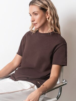 VILATTE Футболка 592999 D49.163 шоколад