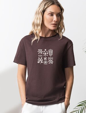 VILATTE Футболка 593001 D49.163 шоколад_modern_design