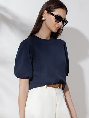 VILATTE Футболка 593004 D49.164 т.синий