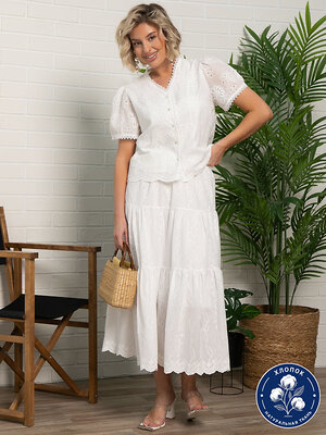 LT Collection Юбка 594391 Ю15750-7М Белый