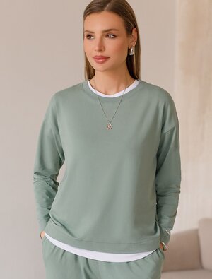 VILATTE Джемпер 595042 D49.147 св.оливковый