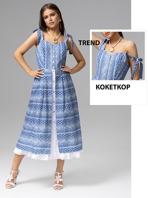 CHARUTTI Сарафан 595378 12918 Голубой