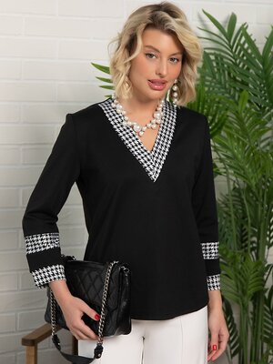 LT Collection Блуза 595382 Б15082-3М Черный