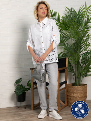 LT Collection Блуза 595418 Б15835-12М Белый