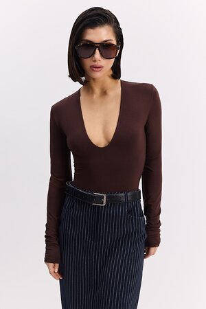 TOPTOP Боди 596089 TT.023.16908.700 Коричневый