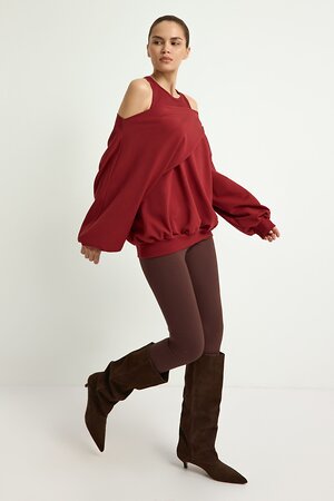 TOPTOP STUDIO Свитшот 596907 TTS.053.17161.330.05425 Бордовый